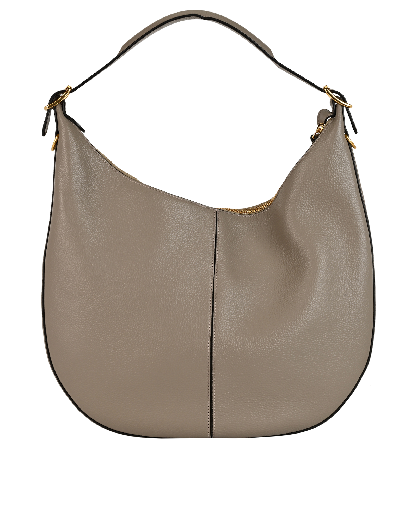 Small Selby Hobo, &pound;495, Handbags, Grey, Leather, Back view